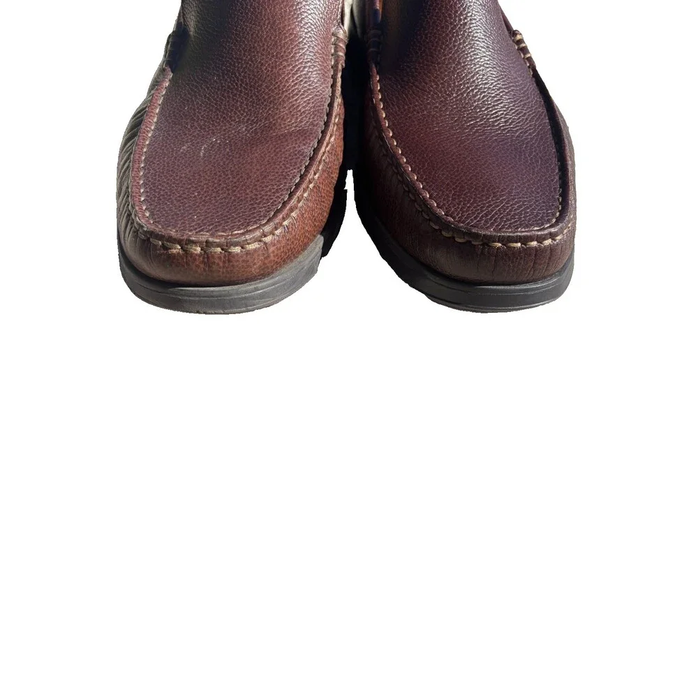 Mephisto Henri Brown Pebbled Leather Slip-On Loafer Moccasin Men's US 10.5